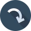 Curved arrow icon 64x64