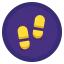 Foot traffic icon 64x64