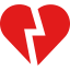 Broken heart icon 64x64