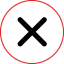X button ícono 64x64