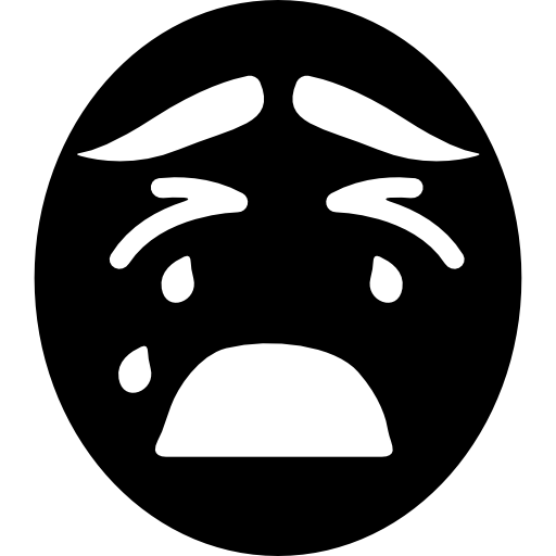 Crying face icon