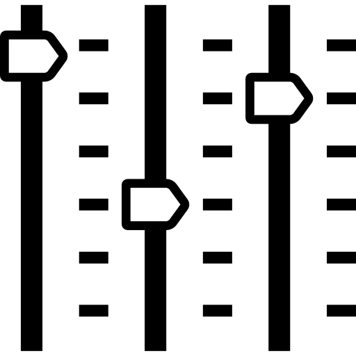 Equalizer music controller icon