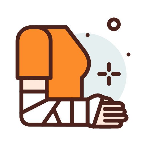 Broken arm icon