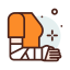 Broken arm icon 64x64