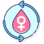 Menstrual cycle icon 64x64
