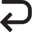Left Curve Arrow icon 64x64