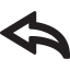 Curved Left Arrow icon 64x64