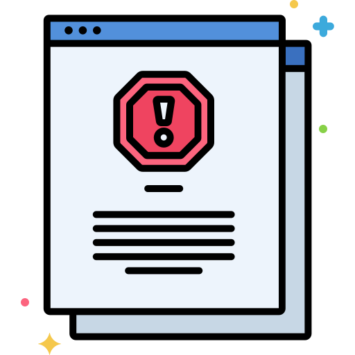 Warning browser icon