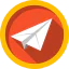 Paper plane icon 64x64
