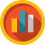 Bar chart icon 64x64
