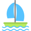 Парусная лодка иконка 64x64