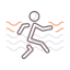 Бег трусцой иконка 64x64
