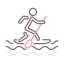 Standup paddleboarding icon 64x64