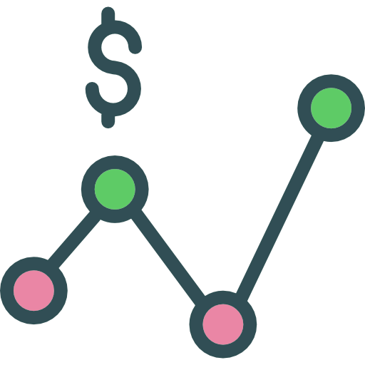 Line chart icon
