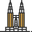 Petronas towers icon 64x64