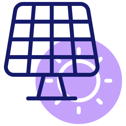 Solar panel icon