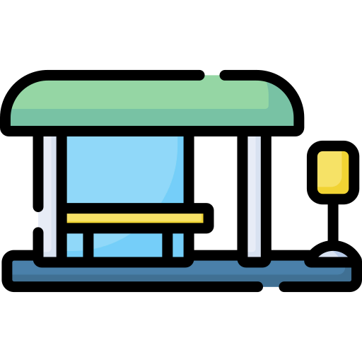 Bus stop icon