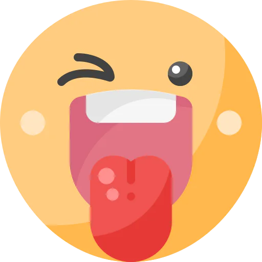 Winking face icon
