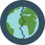 Earth globe icon 64x64