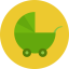 Baby stroller icon 64x64