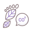 Carbon footprint icon 64x64