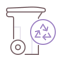 Garbage bin ícono 64x64