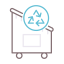 Recycling bin icon 64x64