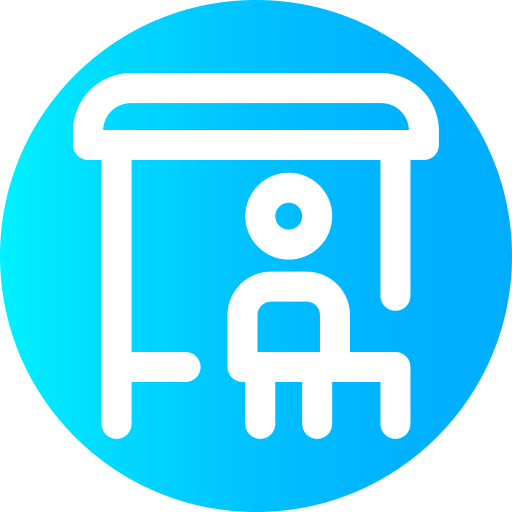 Bus stop icon