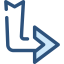 Diagonal arrow Symbol 64x64