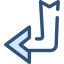 Diagonal arrow Symbol 64x64