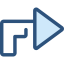 Diagonal arrow Symbol 64x64