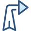 Diagonal arrow Symbol 64x64