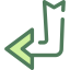 Diagonal arrow Symbol 64x64