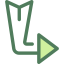 Diagonal arrow Symbol 64x64