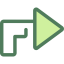 Diagonal arrow Symbol 64x64