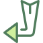 Diagonal arrow Symbol 64x64