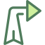 Diagonal arrow Symbol 64x64