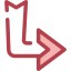 Diagonal arrow Symbol 64x64