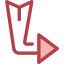 Diagonal arrow Symbol 64x64