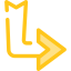 Diagonal arrow Symbol 64x64