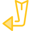 Diagonal arrow Symbol 64x64