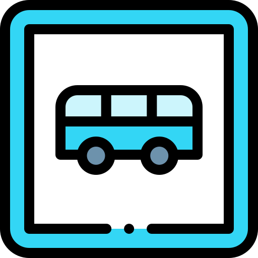 Bus stop icon