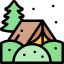 Camping tent icon 64x64