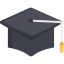 Graduation hat icon 64x64