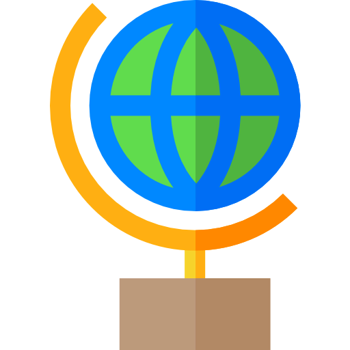 Globe grid icon