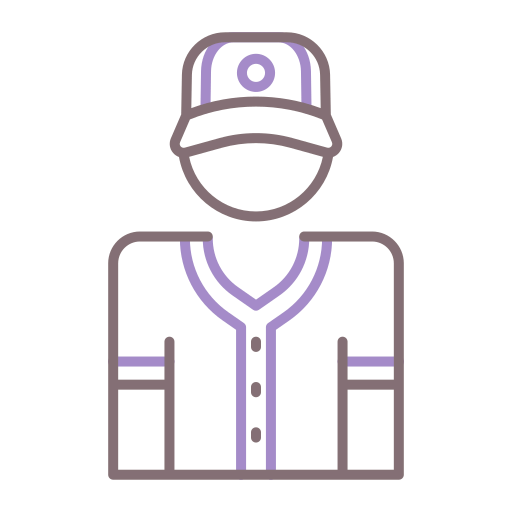 Baseball player icon