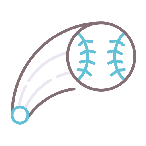 Baseball ball icon