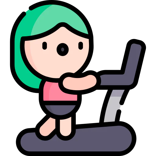 Treadmill machine icon