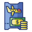 Plane ticket icon 64x64