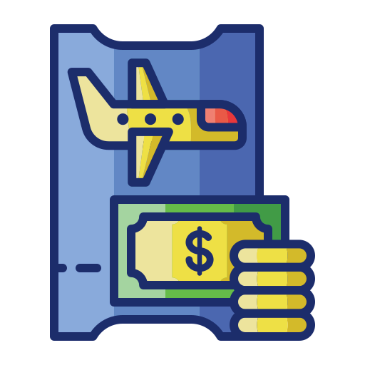 Plane ticket icon